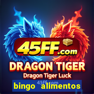 bingo alimentos para imprimir